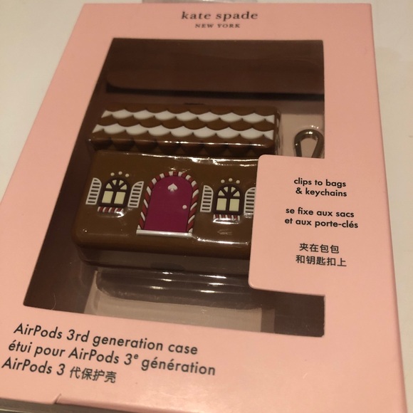 Kate Spade Gingerbread House AirPods 3rd generation case - Picture 2 of 4